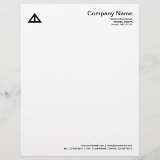 Membrete Forma Triangular 02 - Negro