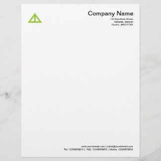 Membrete Forma triangular 02 - Verde marciano