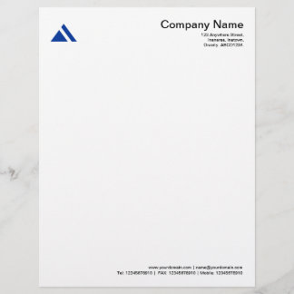Membrete Forma triangular 03 - Azul marino