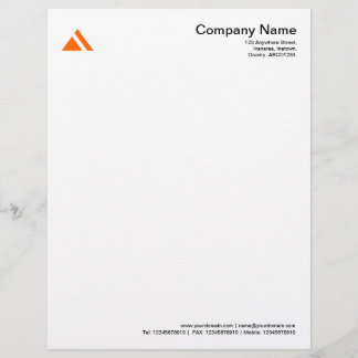 Membrete Forma triangular 03 - Naranja
