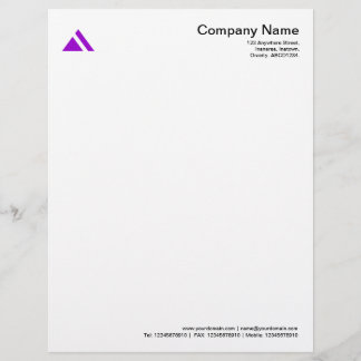 Membrete Forma Triangular 03 - Púrpura