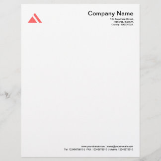 Membrete Forma triangular 03 - Rosa tropical