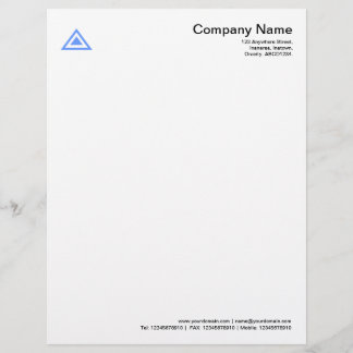 Membrete Forma triangular - Azul bebé
