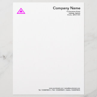 Membrete Forma triangular - Magenta