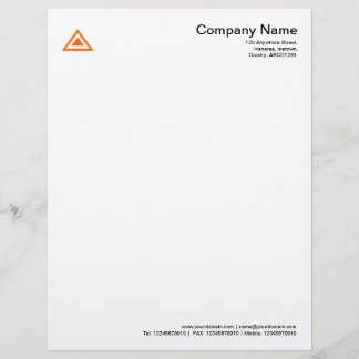Membrete Forma triangular - Naranja