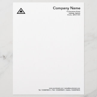 Membrete Forma triangular - Negro