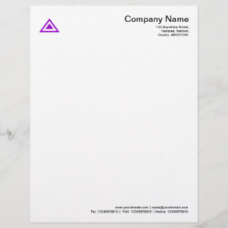 Membrete Forma triangular - Púrpura
