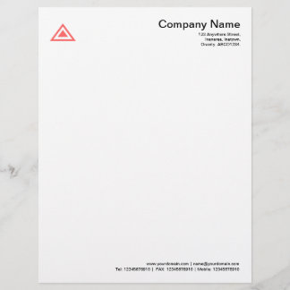 Membrete Forma triangular - Rosa Tropical