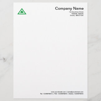 Membrete Forma triangular - Verde de hierba