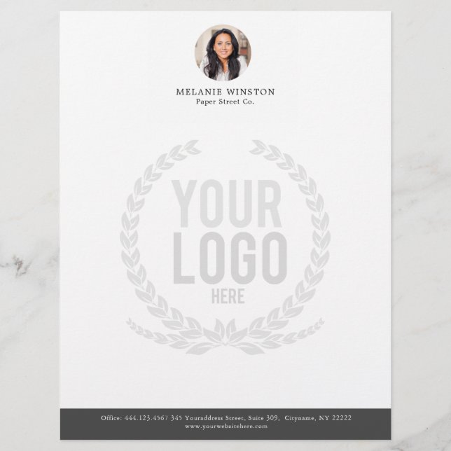 Membrete Foto| Logotipo Profesional Personalizado (Anverso)