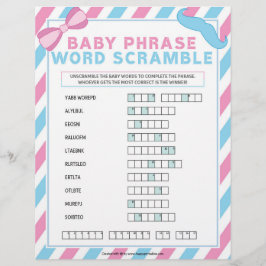 Membrete Fragmento de la frase del bebé [Sorpresa de género