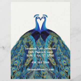 Membrete Funky Vintage Peacocks Kisterhead