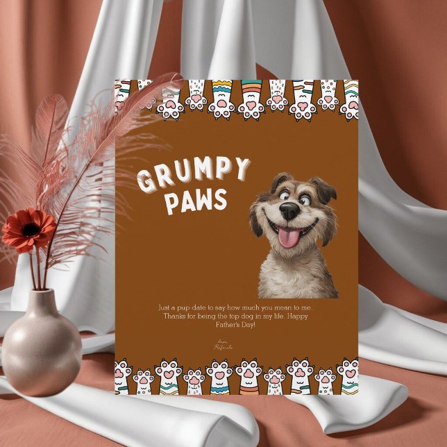 Membrete Funny Grumpy Paws the Day Letterhead del padre (Subido por el creador)