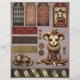 Membrete Fussy Cut Elements - Melancholoc Harlequin