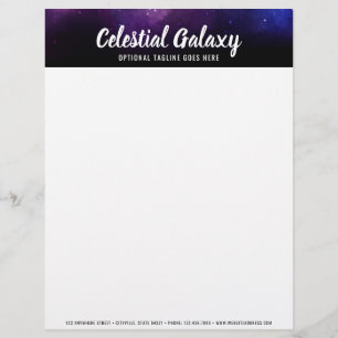 Membrete Galaxia Espacio Estrellas Ultra Violeta Nebulosa P