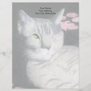 Membrete Gato de tabla