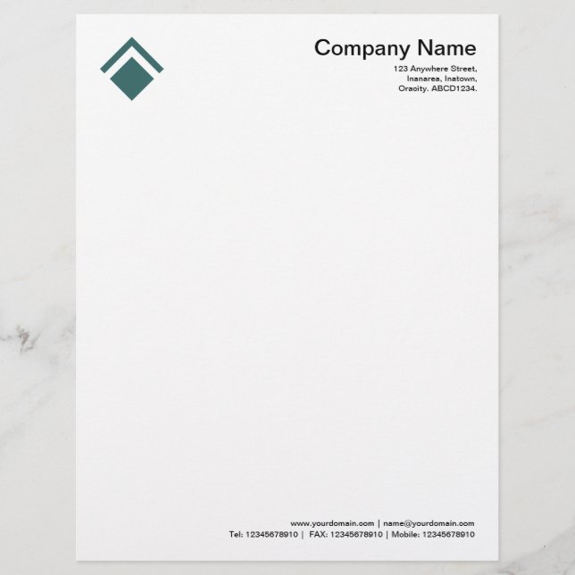Membrete Geometric 01 - Moss Green (Anverso)