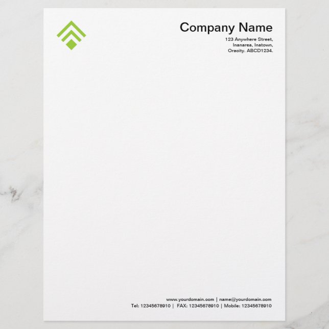 Membrete Geometric 02 - Verde Marciano (Anverso)