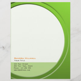 Membrete Geométrico metálico fresco cualquier texto y color