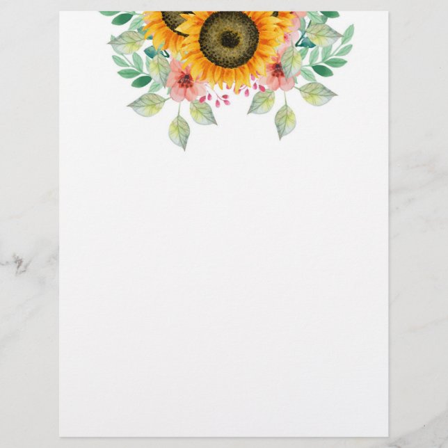 Membrete Girasol (Anverso)