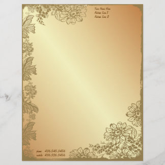 Membrete Golden Garden