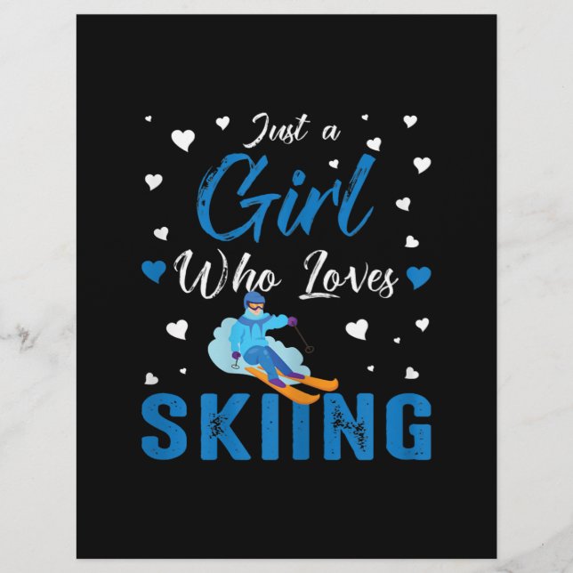 Membrete Gracioso regalo de deportes de invierno de esquí s (Anverso)