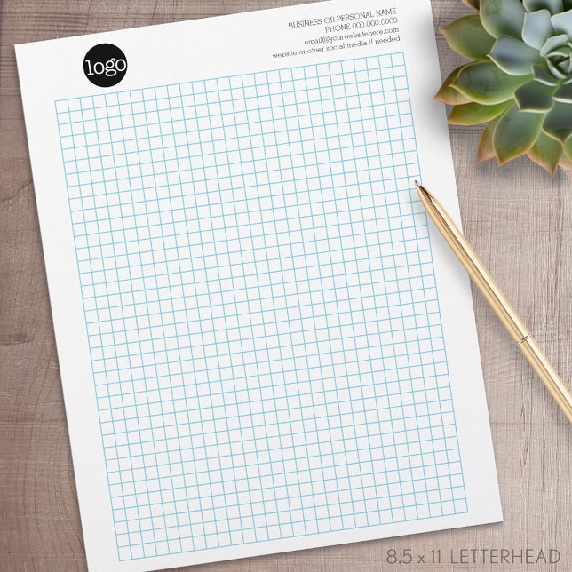 Membrete Gráfico de ingeniería Almohadilla Calcpad con logo (Personalized Letterhead )