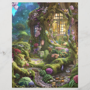 Membrete Gráfico forestal de las islas Fairyland