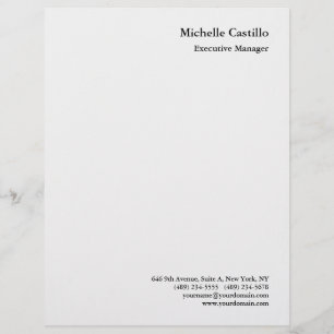 Membrete Gris Minimalista profesional moderno