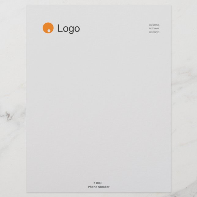 Membrete Gris simple corporativo (Anverso)