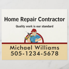 Membrete Handyman Contractor Home Repair Advertise