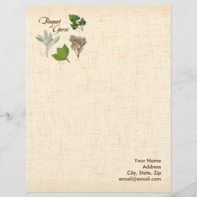 Membrete Herb Bouquet Letterhead (Anverso)