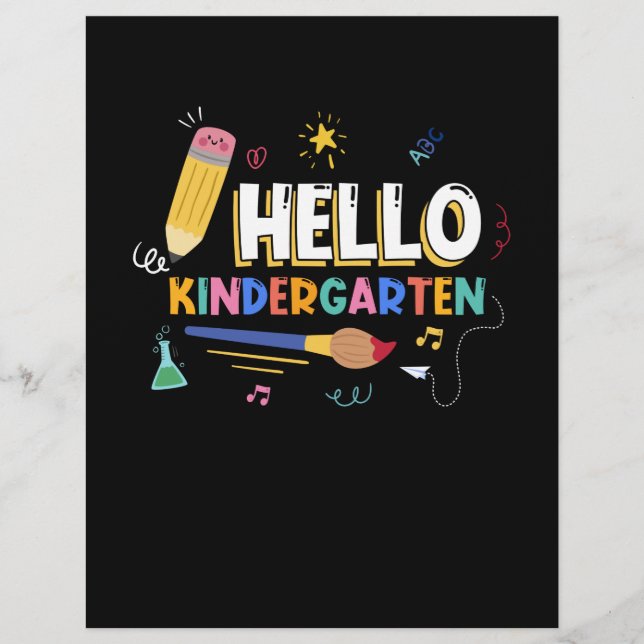 Membrete Hola Kindergarten (Anverso)