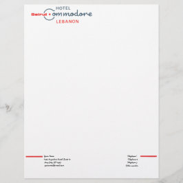 Membrete Hotel retro del comodoro