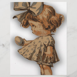 Membrete huevo antiguo de pascua