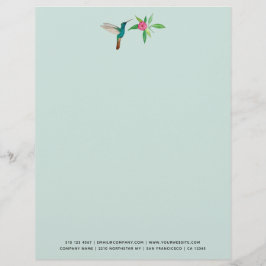 Membrete Hummingbird personalizado