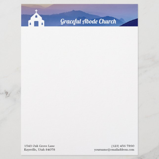 Membrete Iglesia blanca de las Montañas Azules (Anverso)