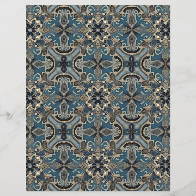 Membrete in blue (Anverso)