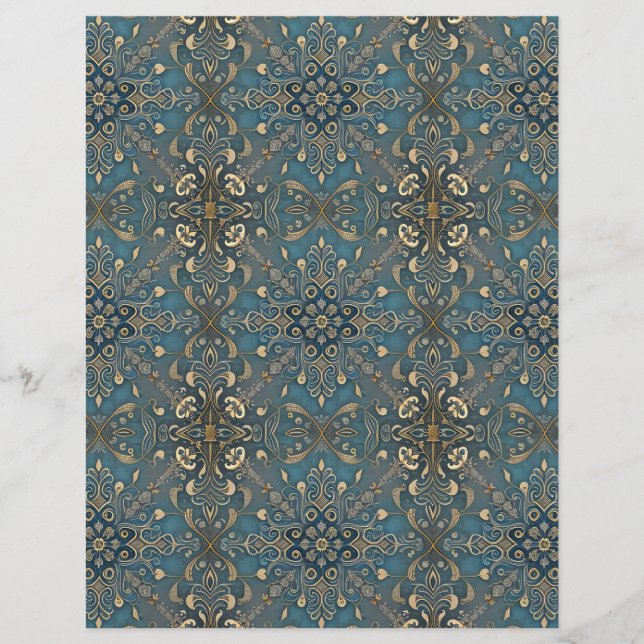 Membrete in blue (Anverso)