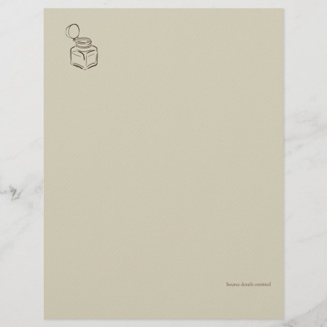 Membrete Ink Pot-Forgotten Archive- Minimalist Letterhead (Anverso)