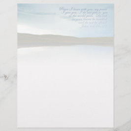 Membrete Inspirador de las Escrituras de Paz de John 14