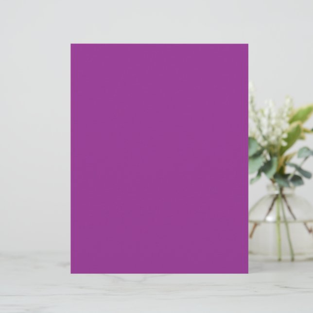 Membrete Invitación de boda magenta audaz con estilo minima (Anverso de pie)
