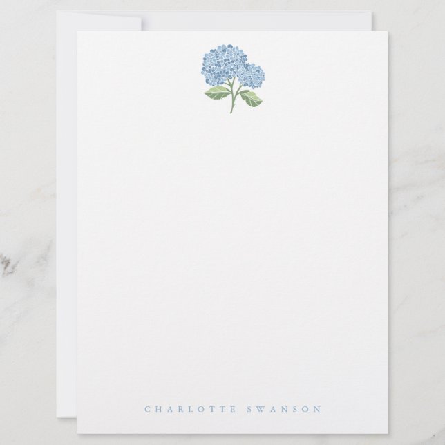 Membrete Jardín de Hortensias (Anverso)