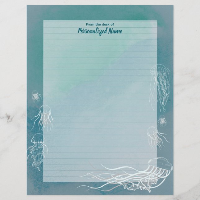 Membrete Jellyfish Jive Lined (Anverso)