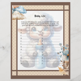Membrete Juego de carreras ABC de My Little Lamb_ Baby
