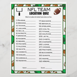Membrete Juego de Fiesta de fútbol Trivia para niños