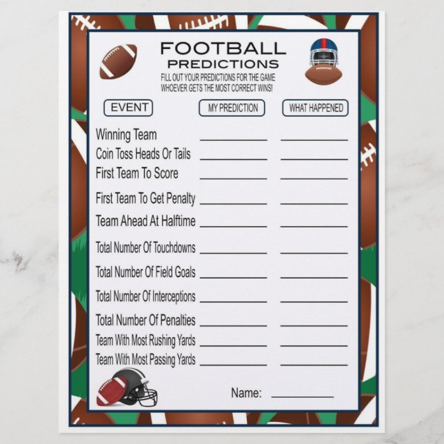 Membrete Juego de Fiestas de fútbol para niños (Anverso)