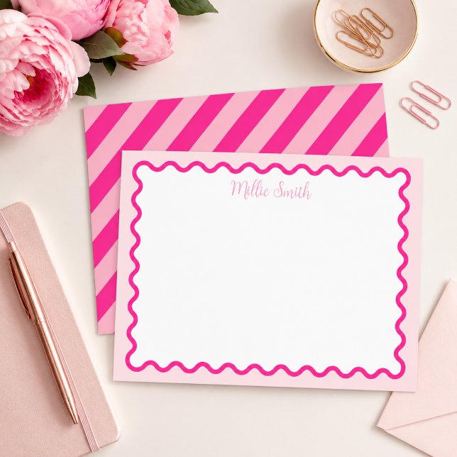 Membrete Juego de Tarjetas Personalizadas con Borde de Conc (Subido por el creador)