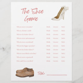 Membrete Juego de zapatos - juego de ducha de novia