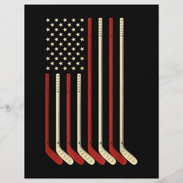 Membrete Jugador de hockey Hockey Hockey Hockey Hockey Hock (Anverso)